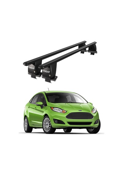 Royal Ford Fiesta Vı 2013-2017 Uyumlu Siyah Kilitli Ara Atkı Port Bagaj Tavan Barı