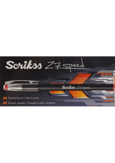 Speed Jel Tükenmez Kalem 12'li Ambalaj Kırmızı 0.7 Mm Genel