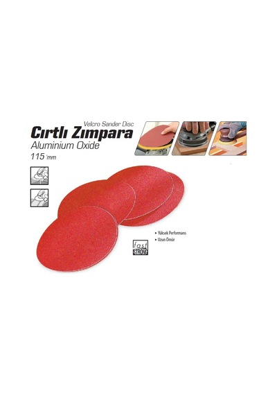 Cırtlı Zımpara 115 Mm (100 Adet) / (40 - 60 - 80 - 100 - 120 Kum) (246487683)