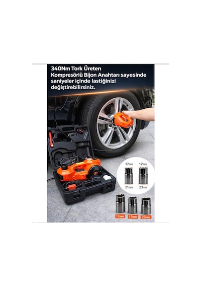Powerlift 5 Ton 12v Kiriko Ve Bijon Sökme Seti