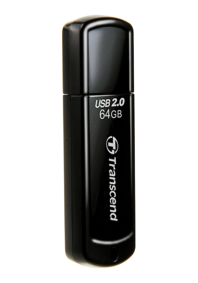 Transcend TS64GJF350 64GB Pen Drive USB2.0 Siyah USB Bellek