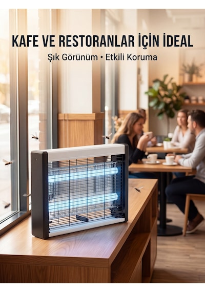Elektrikli Sinek Öldürücü Lamba Güçlü Uv Işık Teknolojisi - Lisinya