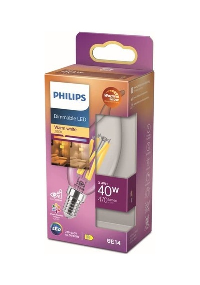 Philips Lighting 871951432437400 Led Eek D A - G E14 Mum Şeklinde 3.4w 40w Sıcak Beyaz Ø X U 35mm Sku: Zeus8690010160294 Philips Lighting 871951432437400 Led Eek D A - G E14 Mum Şeklinde 3.4w 40w Sıcak Beyaz Ø X U 35mm Sku: Zeus8690010160294