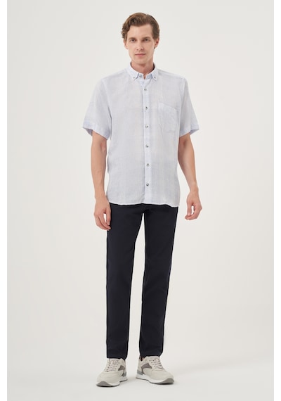 Morven Erkek A. Mavi Keten Trend Regular Fit Düğmeli Yaka Kısa Kol Gömlek 25ys004023311 A. Mavi Morven Erkek A. Mavi Keten Trend Regular Fit Düğmeli Yaka Kısa Kol Gömlek 25ys004023311 A. Mavi
