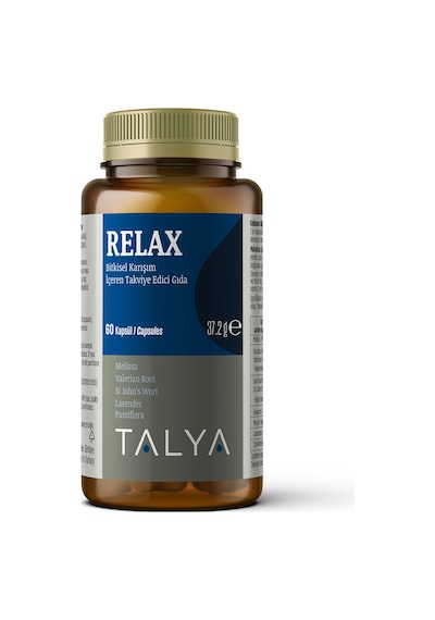 Talya Relax Bitkisel Karışım İçeren Takviye Edici Gıda 60 Kapsül
