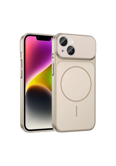 Apple Uyumlu iPhone 14 Kılıf Zore M-safe Şarj Özellikli Kamera Korumalı Formen Kapak