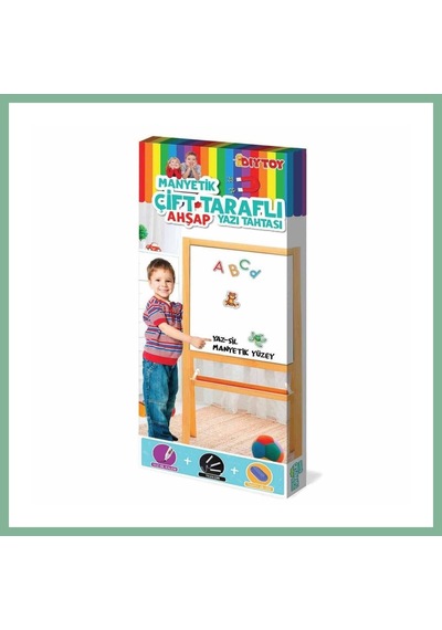 Bşkvirgo 2195 Ayaklı Çift Taraflı Manyetik Ahşap Yazı Tahtası Bsk2026 Diğer