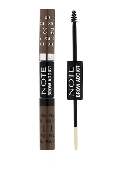 Note Cosmetics Brow Addict Fix&Fill Kaş Farı ve Maskarası 2'si 1 Arada - 02 Light Brown