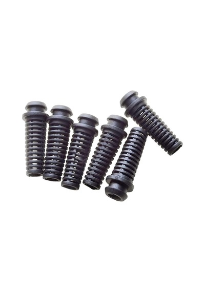 100 Adet - 6.0mm İç Çaplı Sr Kablo Koruyucu Siyah Spiral Tip Kablo Kelepçesi