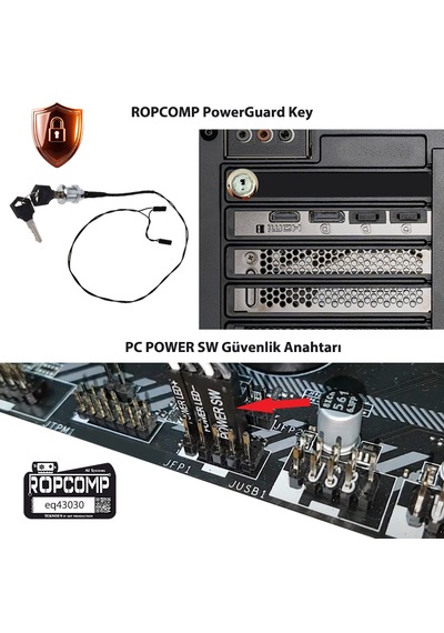 Ropcomp Powerguard Key - Pc Power Sw Güvenlik Anahtarı