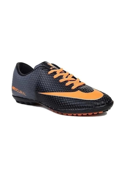 Walked 401-26 Çocuk Halı Saha Ayakkabı Siyah Turuncu 28-32