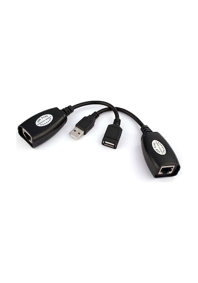 5058 Rj45 Usb Ek Uzatıcı Cat5e 6 Kablosu Ekleme Extender