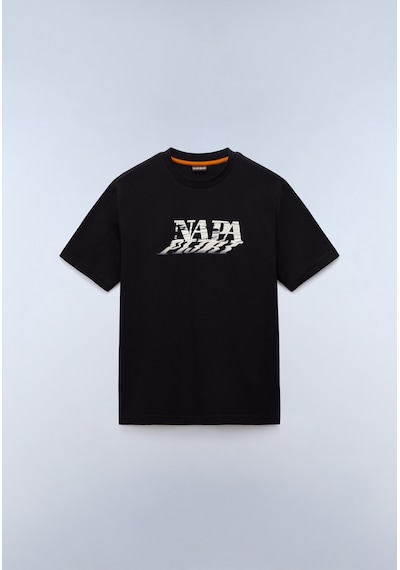 Napapijri S-lodestar Ss Erkek T-shirt-31975 Siyah