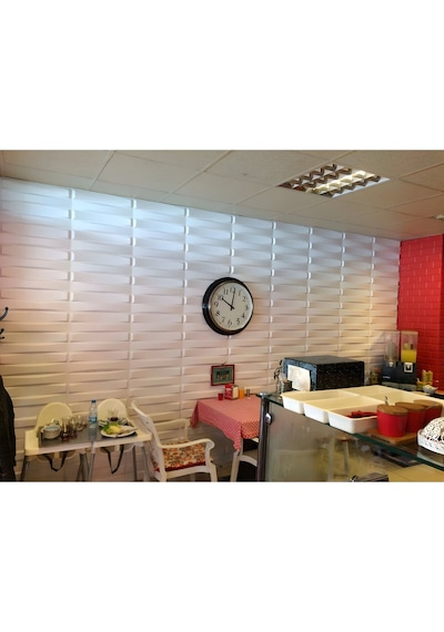 3 Boyutlu Boyanabilir Pvc Duvar Paneli Edessa 50-50 Cm 4 Adet-1 Metrekare