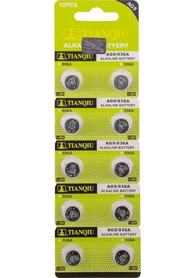 Tianqiu AG9/936A 1.55V Alkalin Pil 10'lu