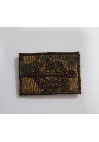 Terrien Delux Serisi Askeri Aksesuar Teçhizat Aksesuarı Kıyafet Arması Single Sword Jandarma Bröve Nakış Çok Renkli