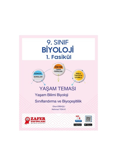 Zafer Yayınları 9. Sınıf Biyoloji Soru Bankası Fasikül Seti - Yeni