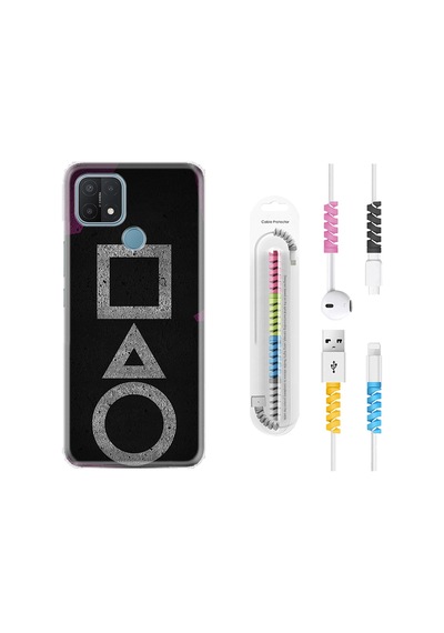 Oppo A15S Kılıf Kablo Koruyuculu Game Begin 1799