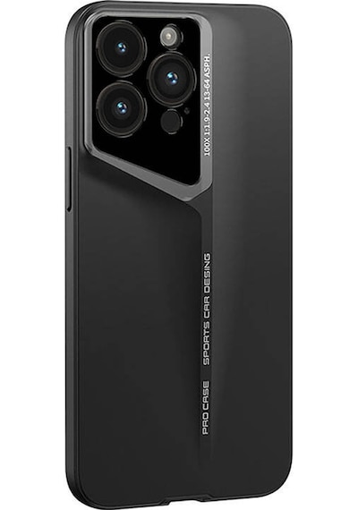 Zore Apple Uyumlu iPhone 14 Pro Kılıf Ultra İnce Kamera Korumalı Sert Rubber Procase Kap Siyah