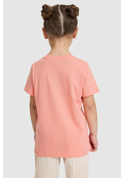 U.s. Polo Assn. Kız Çocuk Mercan Tişört Basic 50320291-vr204 Coral
