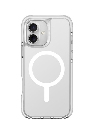Apple Uyumlu iPhone 16 Kılıf Combat Serisi Üç Katmanlı Magsafe Özellikli Magclick Koruyucu Kılıf Clear