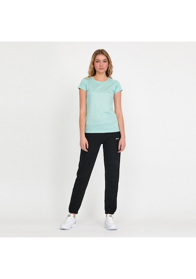 Slazenger RELAX IN Kadın Slim Fit Nane Tişört