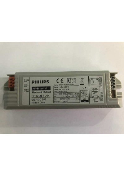 Philipshf-E 136 Tl-D 1 x 36-2 x 18 Elektronik Balast