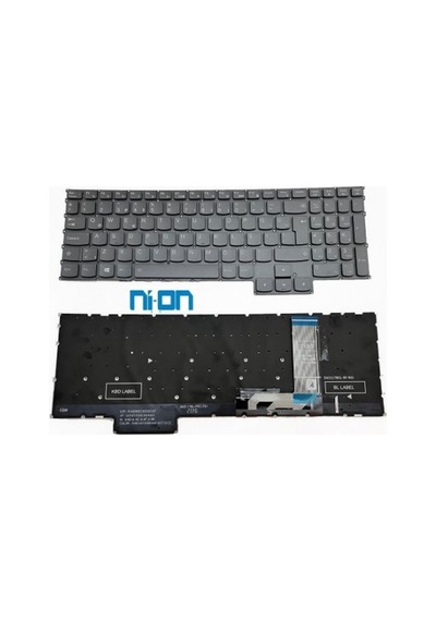 Nion Lenovo Gaming 3 15ıah7 82s9 Uyumlu Laptop Notebook Klavye Gri Tuşlu Rgb Aydınlatmalı Tr