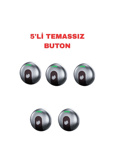 Sr-705 Temassız Kapı Açma Butonu Sıva Üstü Kızılötesi Sensörlü Çıkış Butonu 12-24v Dc 5 Adet