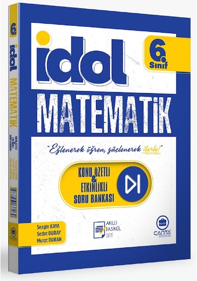 Çanta 2026 6. Sınıf İdol Matematik Konu Özetli Etkinlikli Soru Bankası 4 Fasikül