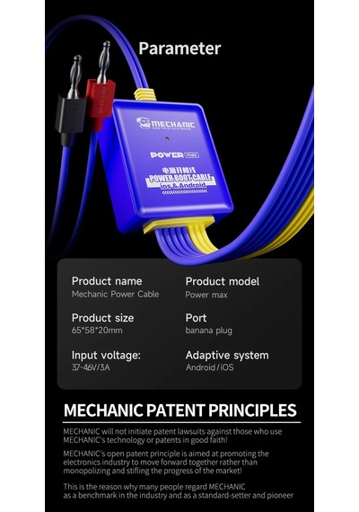 Mechanic Power Max Anti-burn Güç Kaynağı Kontrol Ve Aktivasyon Test Hattı