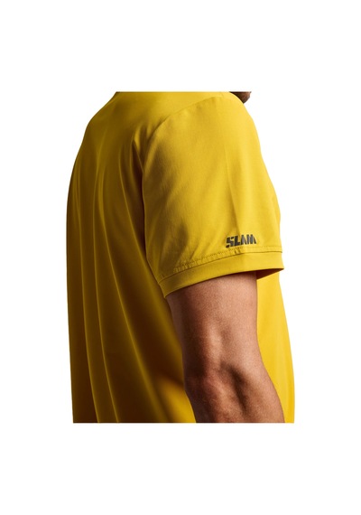 Slam Slam Tech Pique Polo Erkek Sarı Tişört W41 HARDAL