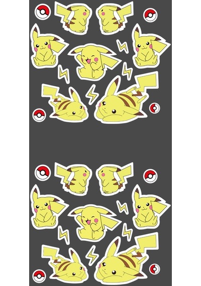 Pikaçu Pikachu Pokemon Sticker 15 Parça Set -2'li- Parlak Kağıt -
