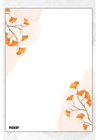 A5 Çiçek Bloknot Çizgisiz Defter - 50 Yaprak - Memopad - Notepad - Not Defteri - Not Kağıdı - 3127 Çok Renkli