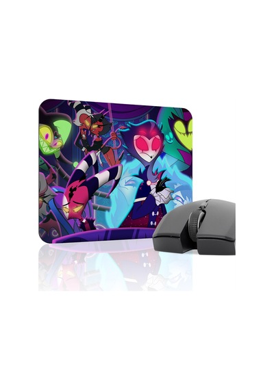 Helluva Boss Kaymaz Dikişli Kauçuk Oyuncu Mousepad V5 - 22x18 Gaming Mouse Pad Fare Altlığı