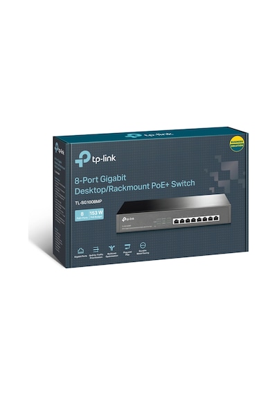TP-Link TL-SG1008MP 8 Port 10/100/1000 Yönetilemez Poe Switch