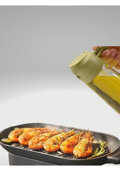 Çift Fonksiyonlu Zeytinyağı Sprey Difüzör Mutfak Sirke Soya Sosu Sprey 1 Adet Yeşil Diğer