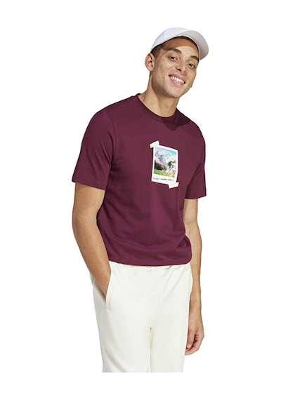 Adidas M All Day I Tee Erkek Günlük Tişört Is9045 Kırmızı Is9045