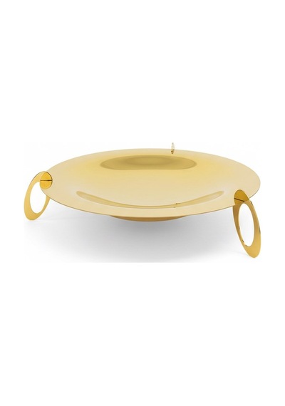 Queen Gold Meyve Sunum Tabağı 36 Cm Gold
