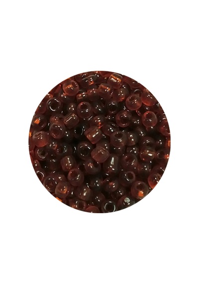 Dökme Cam Kum Boncuk 8/0 3 Mm - 20 Gram - Şeffaf Koyu Kahve - Bnc159