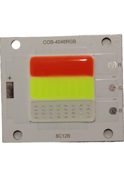 DC24-30V 600-700mA 50W RGB Projektör Çipi DC24-30 Volt 50 Watt Cob Led Projektör Ledi