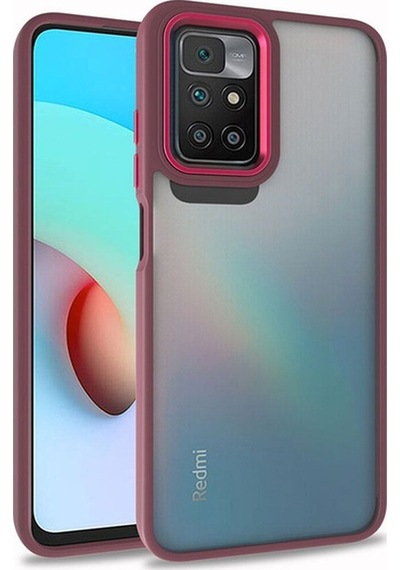 Xiaomi Redmi 10 Kılıf Zore Flora Kapak Kırmızı