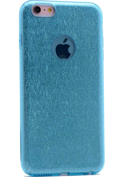 Apple Uyumlu iPhone 7 Plus Kılıf Zore Shining Silikon Mavi
