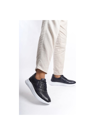 Mubiano Hakiki Deri Mbknt2090-lcv Erkek Lacivert Sneaker & Spor Ayakkabı Lacivert