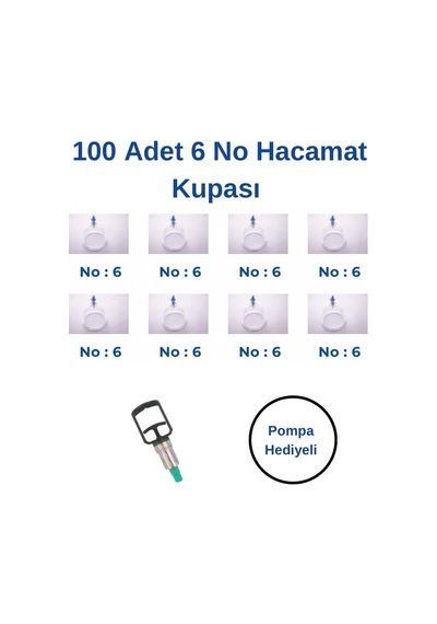 Kupasan Hacamat Kupa Seti No:6 100'lü