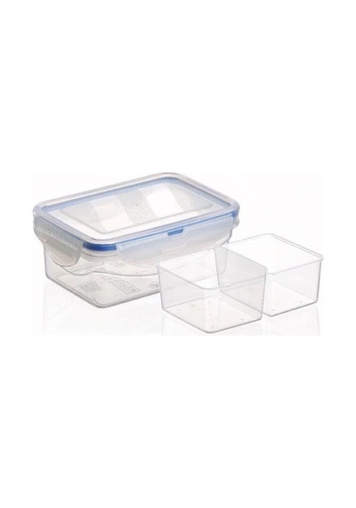 Üçsan Plastik Kilitli Bölmeli Saklama Kabı 9 X 13,5 X 5 Cm Şeffaf