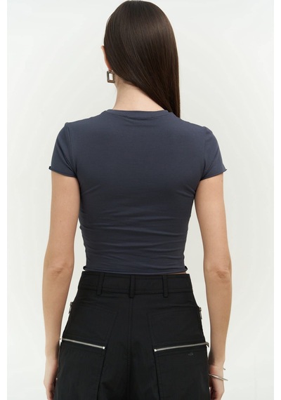 Mai Collection 2724 - Now Or Never Antrasit Penye Crop