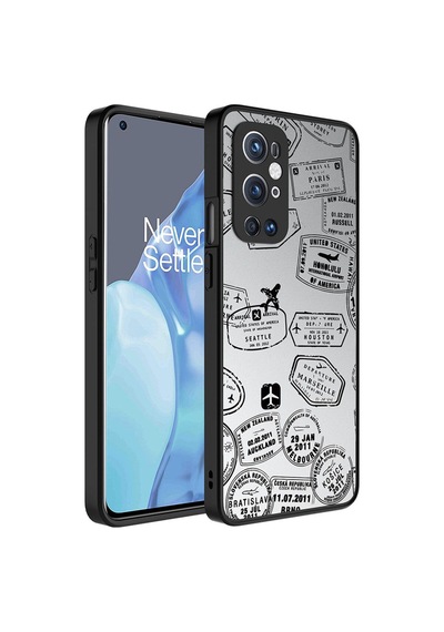 One Plus 9 Pro Kılıf Aynalı Desenli Kamera Korumalı Parlak Zore Mirror Kapak Seyahat