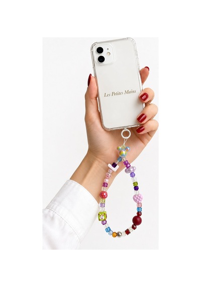 Name Pop L Telefon Askısı, Boncuklu Telefon Charmı Ve Çanta Aksesuarı