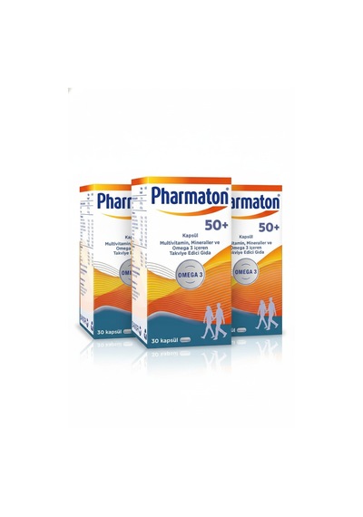 Pharmaton 50+ Plus 30 Kapsül 3 Lü Set